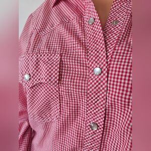 Gingham Levi's Shirt Vintage 80s Medium